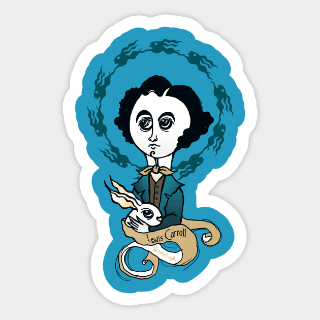 Lewis Carroll Sticker by lanznaster